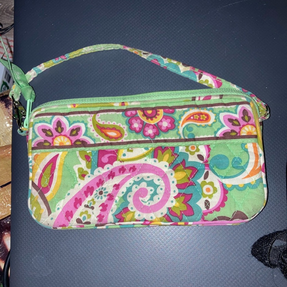 Vera Bradley Tutti-Frutti zip around accordion wristlet wallet